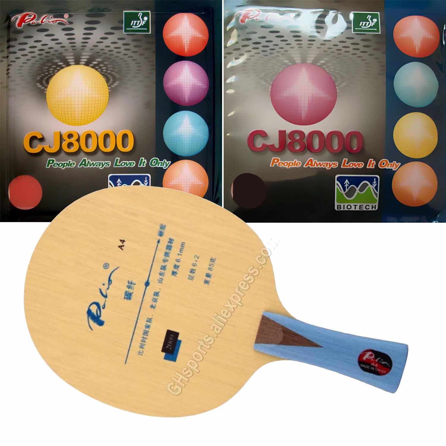 Table Tennis Grip Types - Комбо-ракетка Pro Palio A4 A 4