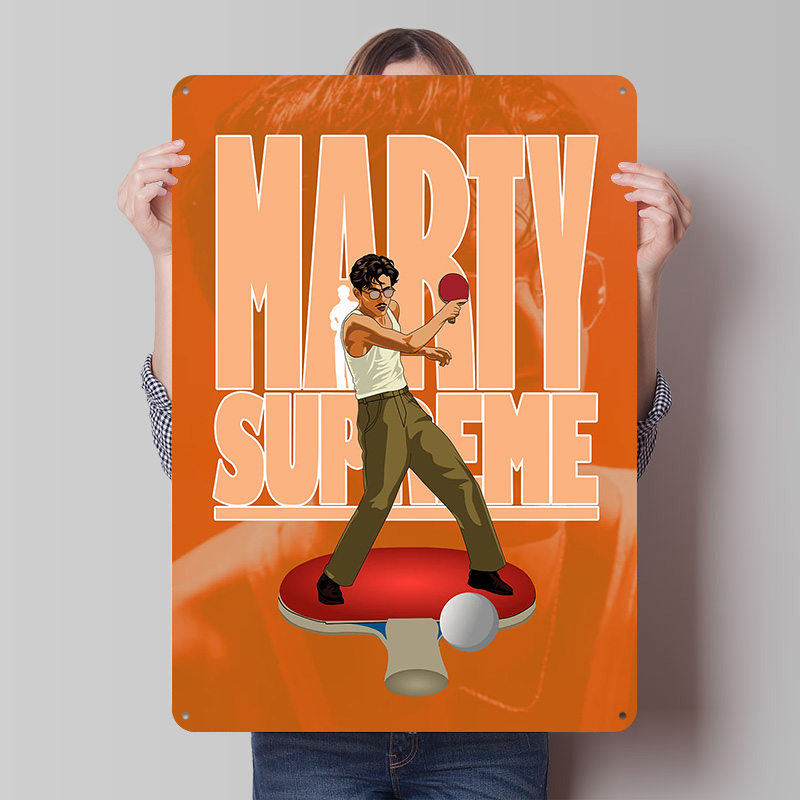 Table Tennis Marty Supreme - Металлический постер Marty Supreme Table Tennis,